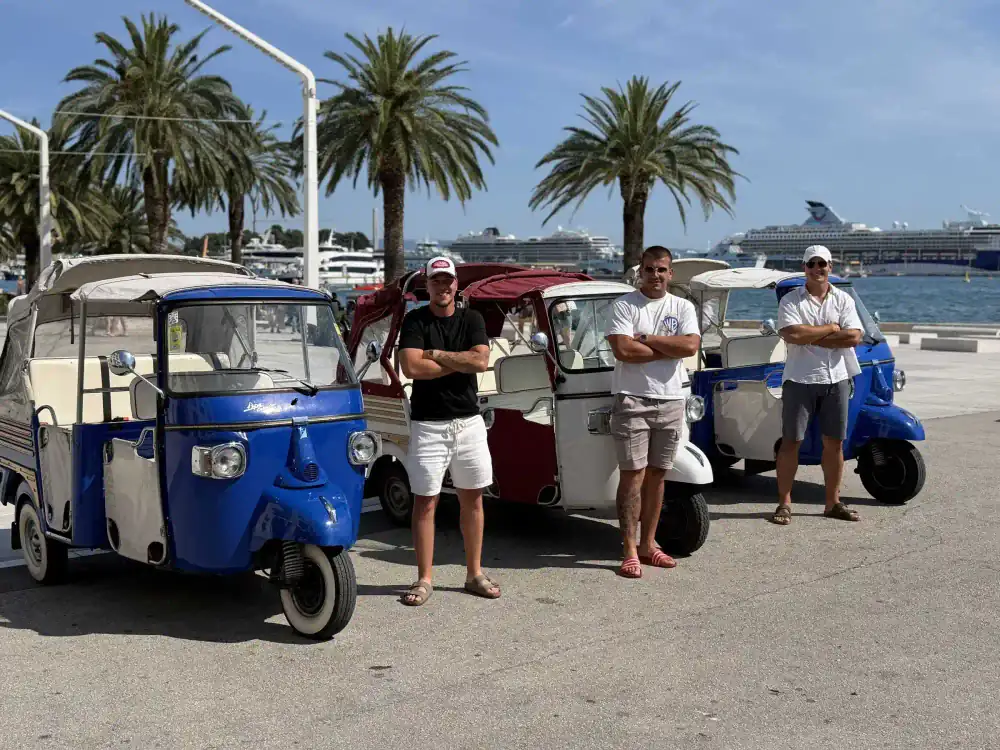 Marino, Ante, Lovre — the three childhood friends behind Retro Tuk Split