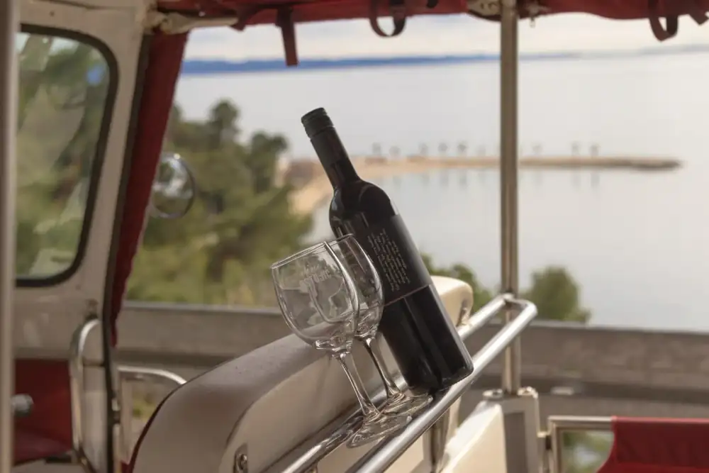 A driver-guide sharing local stories with happy passengers